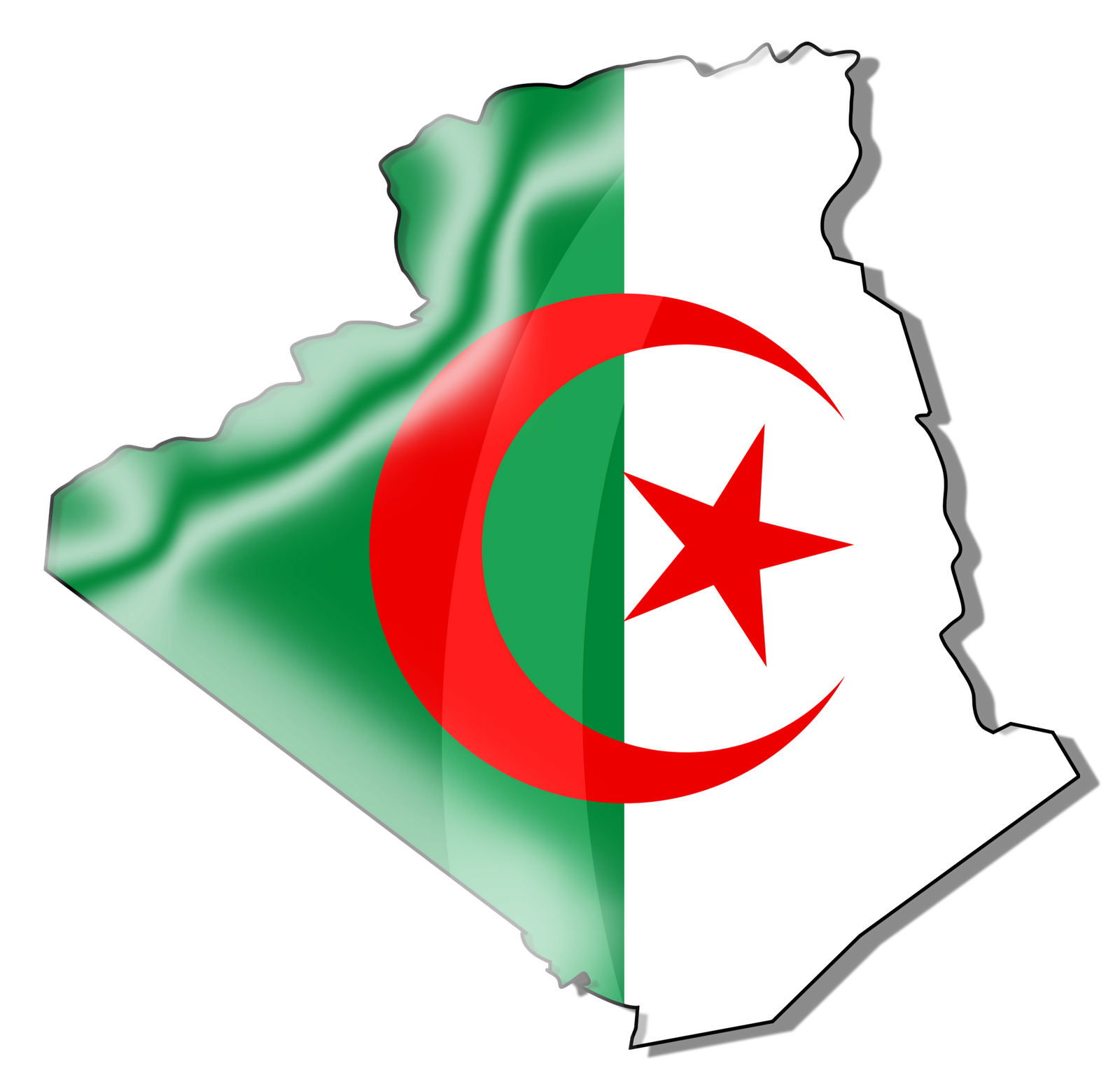 Graafix Wallpapers Flag of Algeria Graphics
